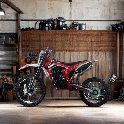 Motocross de 250cc aprobado por CE con llantas de aro de aluminio y cambio de marcha internacional