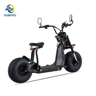 Scooter eléctrico Citycoco Pneumático de grasa 1500W 2*1500W 60V Plegable de largo alcance con COC CEE