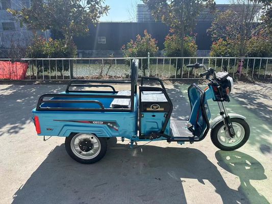 Granja personalizada 1200W Triciclo eléctrico motocicleta con sistema de freno de tambor delantero trasero
