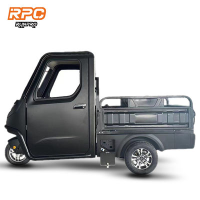 Sistema de freno del disco delantero del disco trasero 1KW 2.5KW Triciclo eléctrico de camión de carga para agricultura