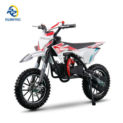 Bicicleta de carreras cruzadas para niños Deportes 850MM Base de ruedas 49cc Bicicleta de gasolina de tierra fuera de carretera