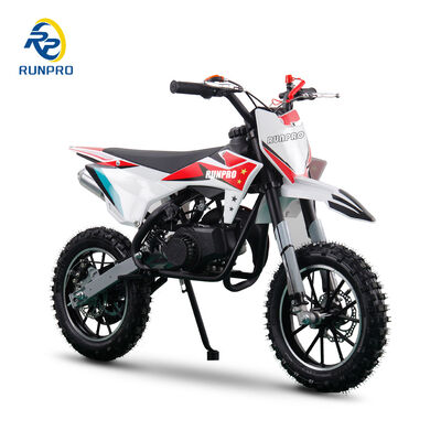 Bicicleta de carreras cruzadas para niños Deportes 850MM Base de ruedas 49cc Bicicleta de gasolina de tierra fuera de carretera