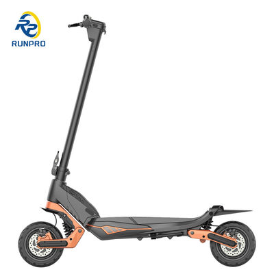 Scooter eléctrico plegable de doble motor de 48V10.4Ah con marco de aleación de aluminio y luz LED