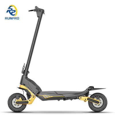 Scooter eléctrico plegable de doble motor de 48V10.4Ah con marco de aleación de aluminio y luz LED