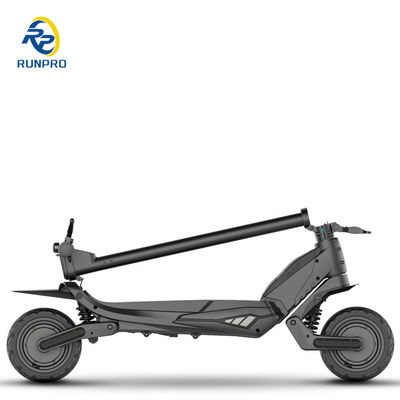 Scooter eléctrico plegable fuera de carretera con motor doble 2 * 500W y neumático de 9 pulgadas para jinetes unisex
