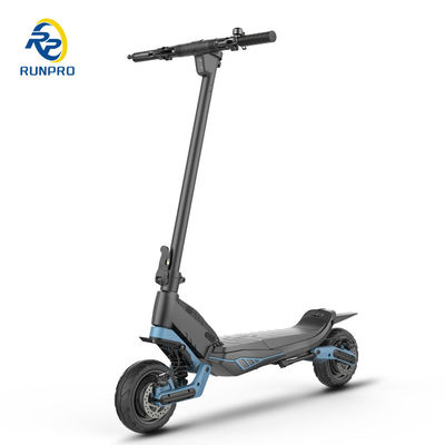 Scooter eléctrico plegable fuera de carretera con motor doble 2 * 500W y neumático de 9 pulgadas para jinetes unisex