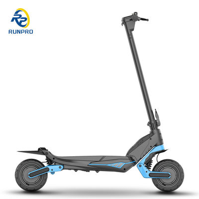 Scooter eléctrico plegable fuera de carretera con motor doble 2 * 500W y neumático de 9 pulgadas para jinetes unisex