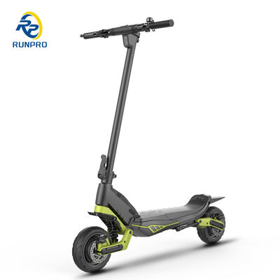 Scooter eléctrico plegable fuera de carretera con motor doble 2 * 500W y neumático de 9 pulgadas para jinetes unisex