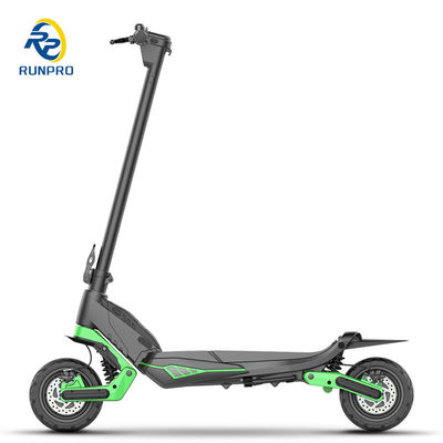 Potencia máxima 750W Scooter eléctrico plegable de doble motor para adultos con batería extraíble