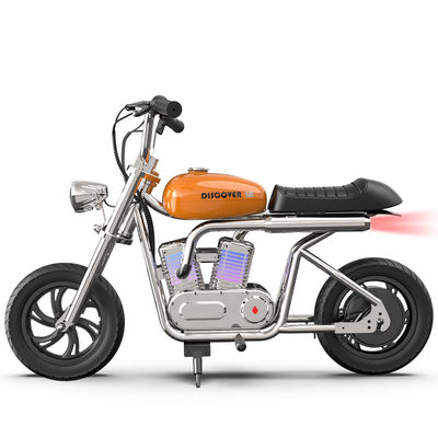 Motocicleta de carreras recargable para niños potencia máxima 200w batería de iones de litio 22.2V 5.2A