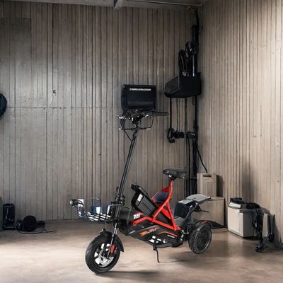 Scooter eléctrico con dos motores sin escobillas y marco de acero 48V500W*2 batería de litio