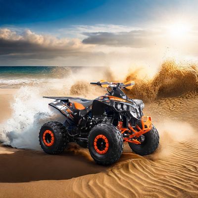 Certificación CE 125cc 150cc Potente Quad ATV de gasolina de 4 ruedas con buena suspensión