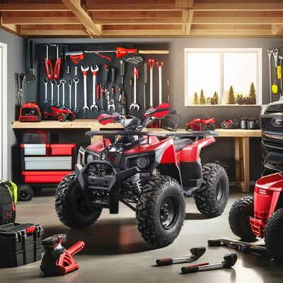 2024 Runpro 10 pulgadas neumático de acero 200cc ATV con luz LED liberar su aventurero interior