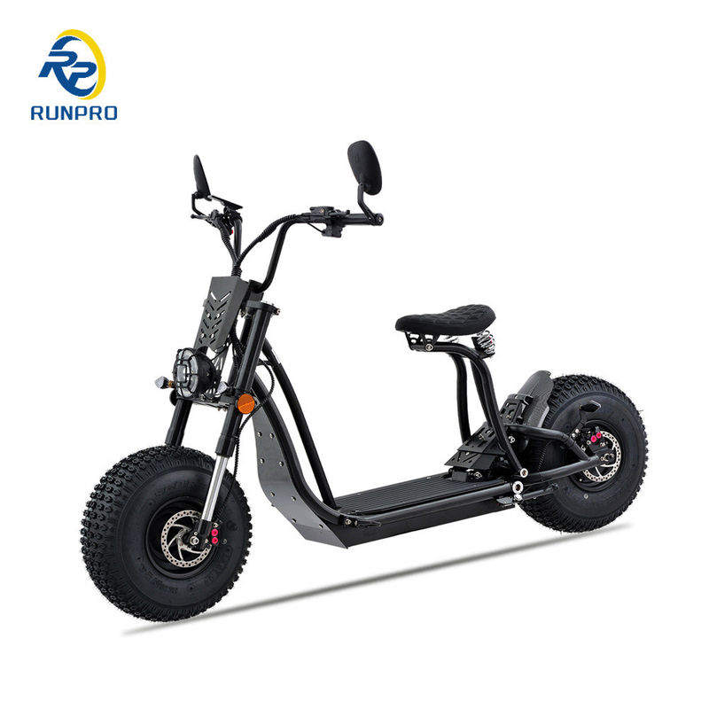 Unisex 1500W 2*1500W 60V CEE COC neumático de grasa para adultos chopper scooter eléctrico Citycoco con CE