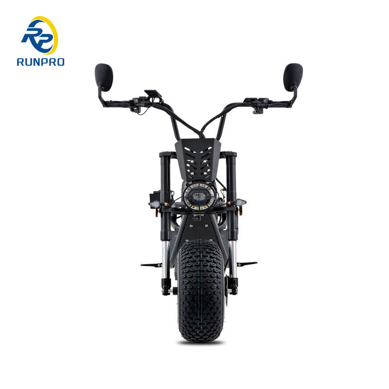 Scooter eléctrico Citycoco Pneumático de grasa 1500W 2*1500W 60V Plegable de largo alcance con COC CEE