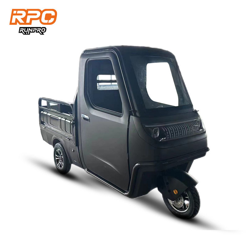 Sistema de freno del disco delantero del disco trasero 1KW 2.5KW Triciclo eléctrico de camión de carga para agricultura