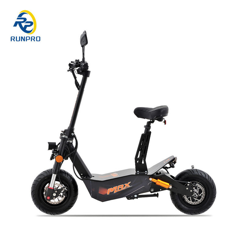 Rango de 60-80 km por carga Tipo digital inteligente fuera de carretera Scooter eléctrico plegable con neumáticos de grasa