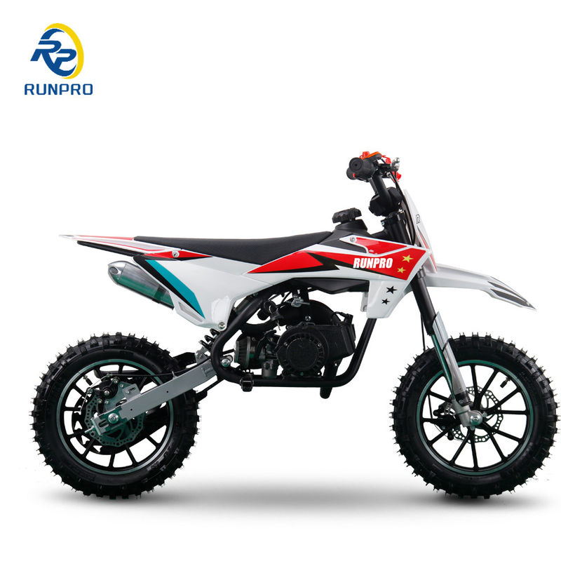 Motor Otros 49cc de 2 tiempos Mini Electric Start Dirt Bike para niños fuera de la carretera Pit Bike
