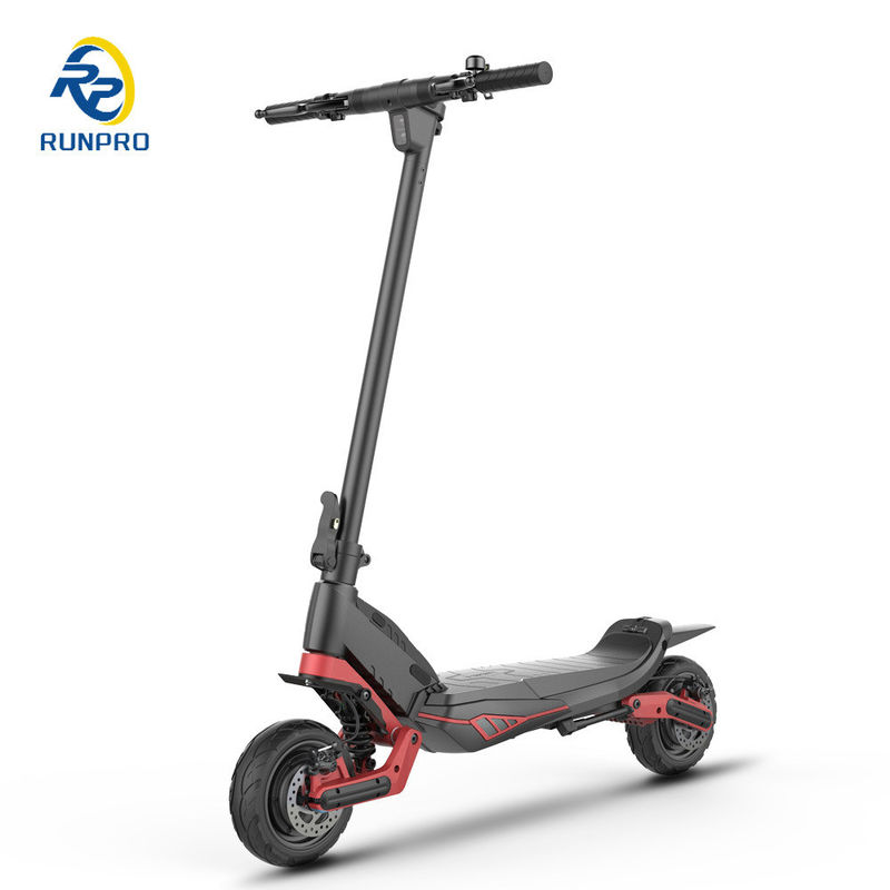 Scooter eléctrico plegable de doble motor de 48V10.4Ah con marco de aleación de aluminio y luz LED