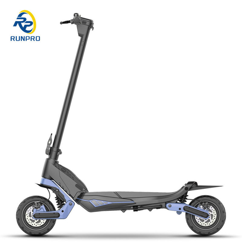Scooter eléctrico plegable fuera de carretera con motor doble 2 * 500W y neumático de 9 pulgadas para jinetes unisex
