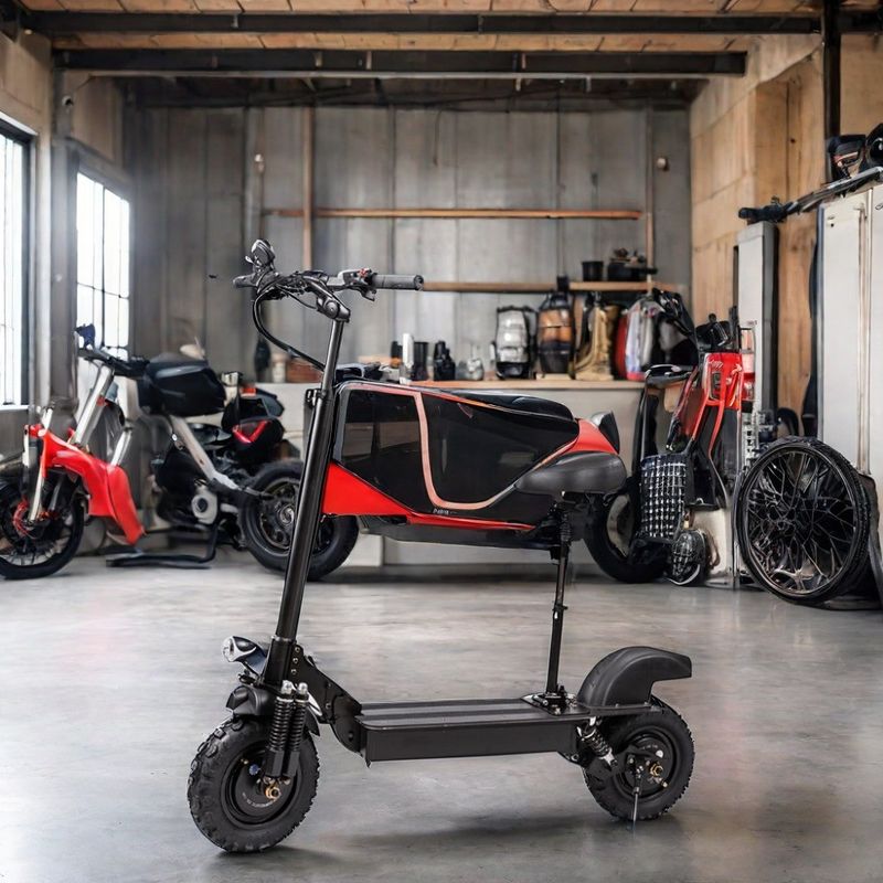 Scooter eléctrico unisex sin tubo frente y atrás 800W 1000W*2 60V18ah