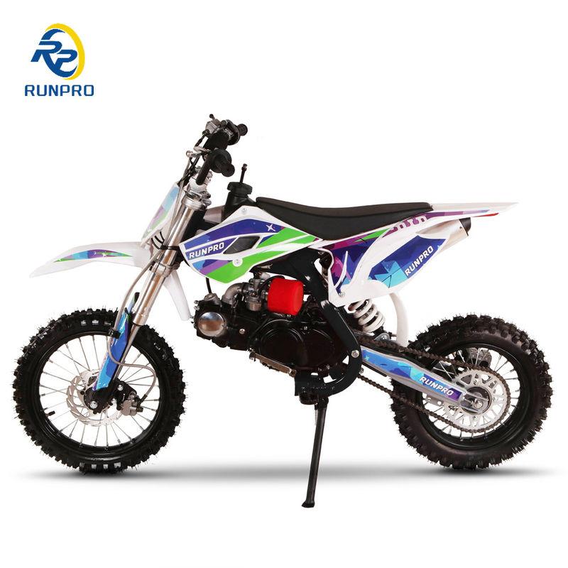 Motocicletas todoterreno de 125cc 4 tiempos E-start Dirt Bike con motor refrigerado por aire de 110cc