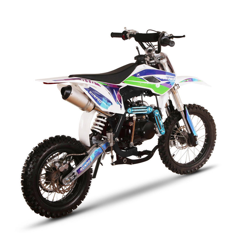 CE aprobado 110cc 125cc 4 tiempos Kick Electric Start Dirt Bike Pitbike para adultos Max. velocidad 61 80km/h 14/12 pulgadas Rueda