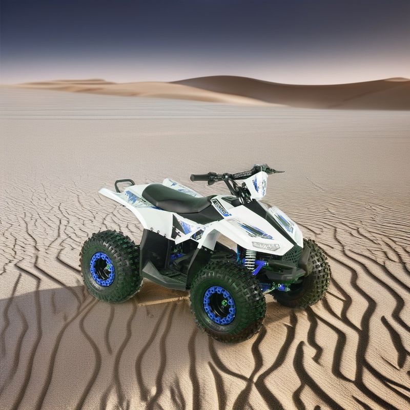 2024 Adolescentes 4x4 1000W 48V 1200W Eje eléctrico impulsado por eje Quad Bike Quad eléctrico ATV